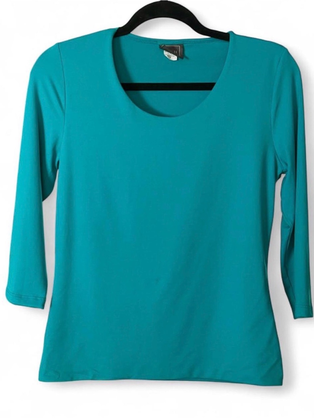 LBH Teal Blue 3/4 Sleeve Scoop Neck Women’s Athletic Top S